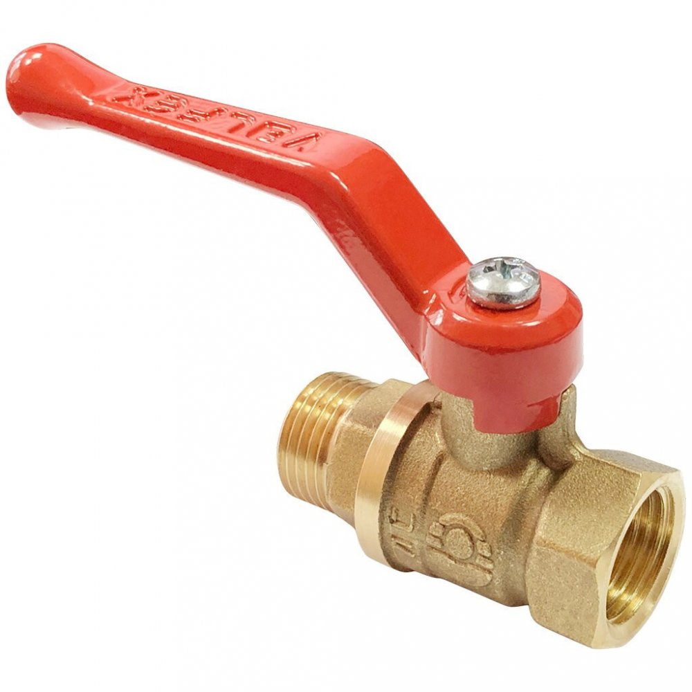 Кран шаровой латунь 11Б27фт1М Ду25 Ру40 ВР/НР рычаг VALFEX VF.215.LR1.100, DN 25, 1 дюйм