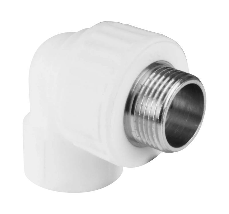 Угольник PP-R комбинированный белый НР Дн 20х1/2" VALFEX 10126020
